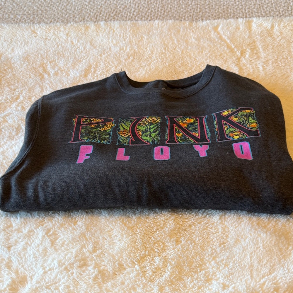 Pink Floyd Charcoal Sweatshirt with Colorful Graphic